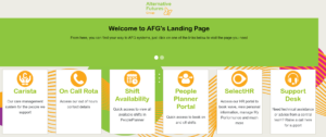 afg landing page